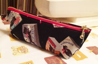 手作りペンケースの写真